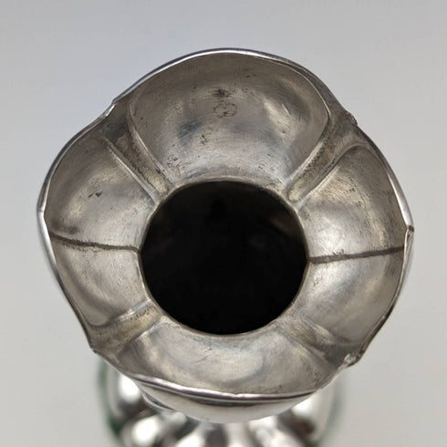 1905 British antique sterling silver vase vase pair 84g Henry Williams